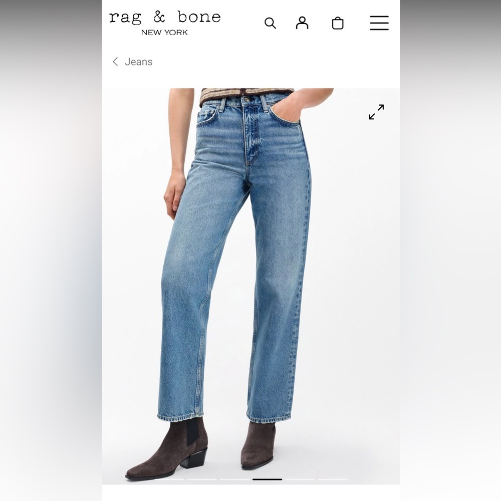 Shea Ankle Relaxed Straight Jeans | Size 25